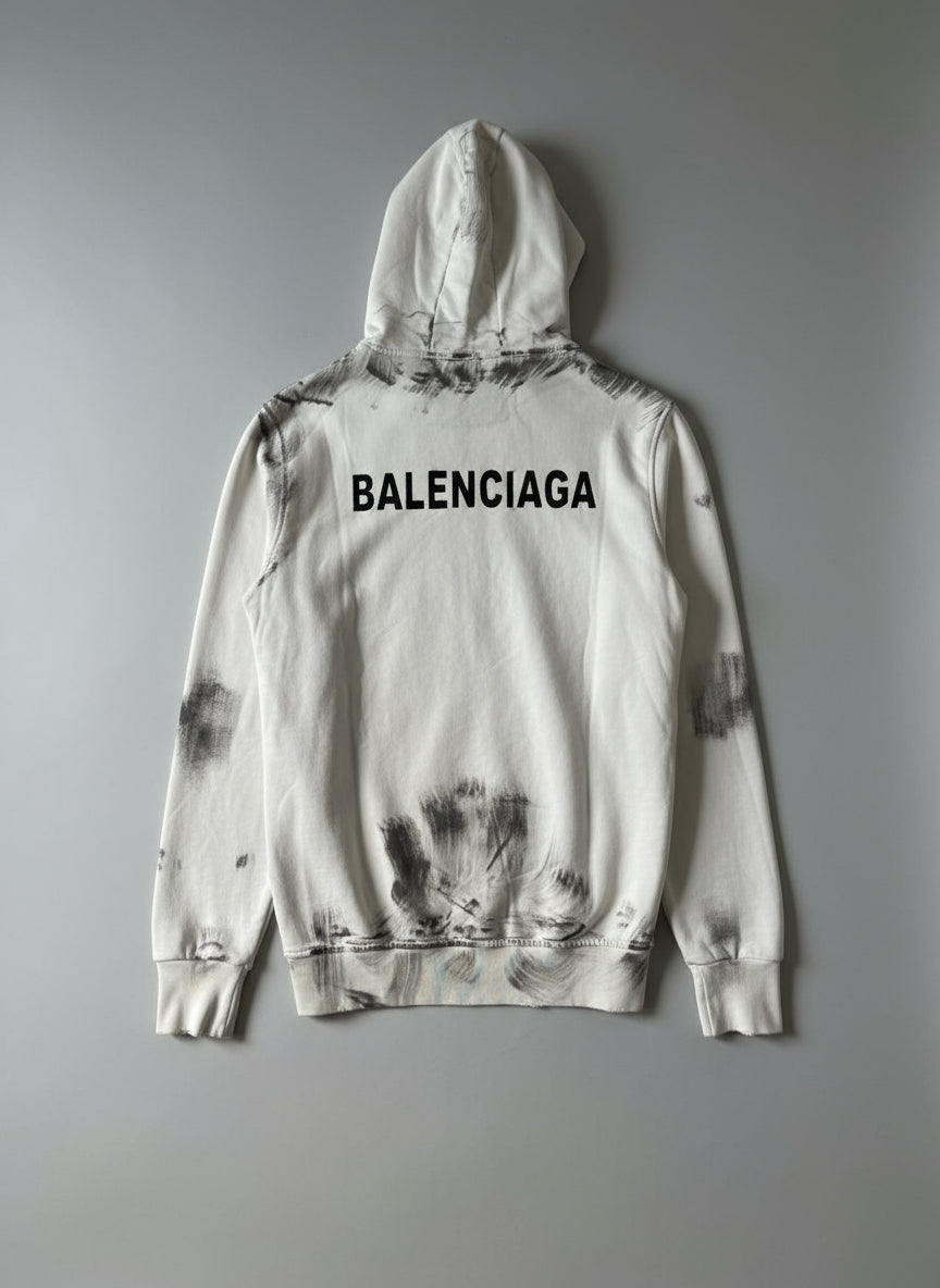 White Hoodie Balenciaga