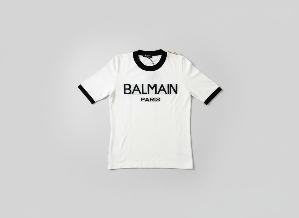 White T-Shirt Balmain Paris
