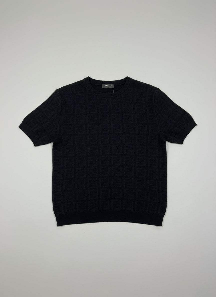 Black knitted T-Shirt Fendi