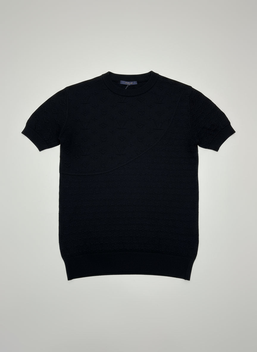 Black Knitted Louis Vuitton T-Shirt