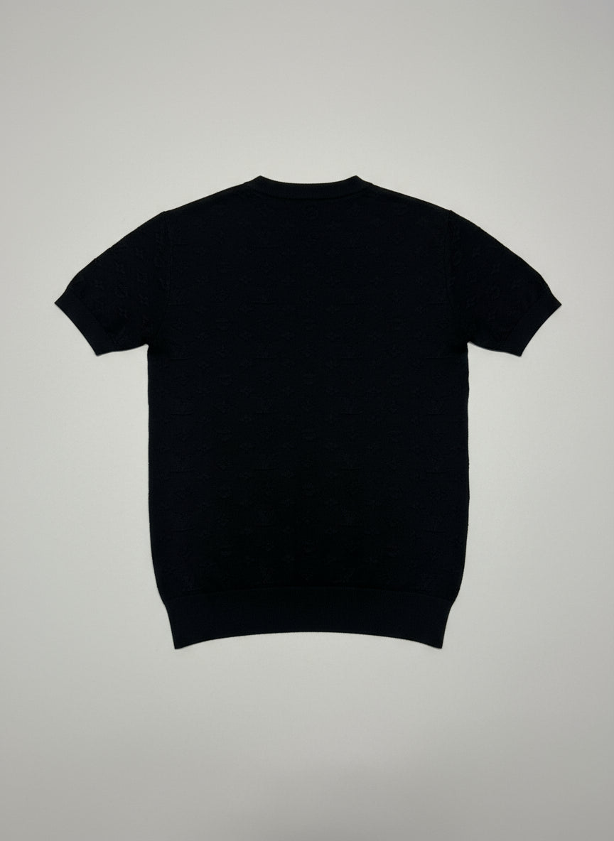 Black Knitted Louis Vuitton T-Shirt