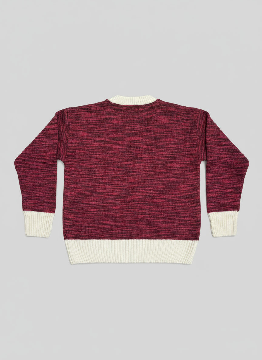 Red melange sweater Miu Miu