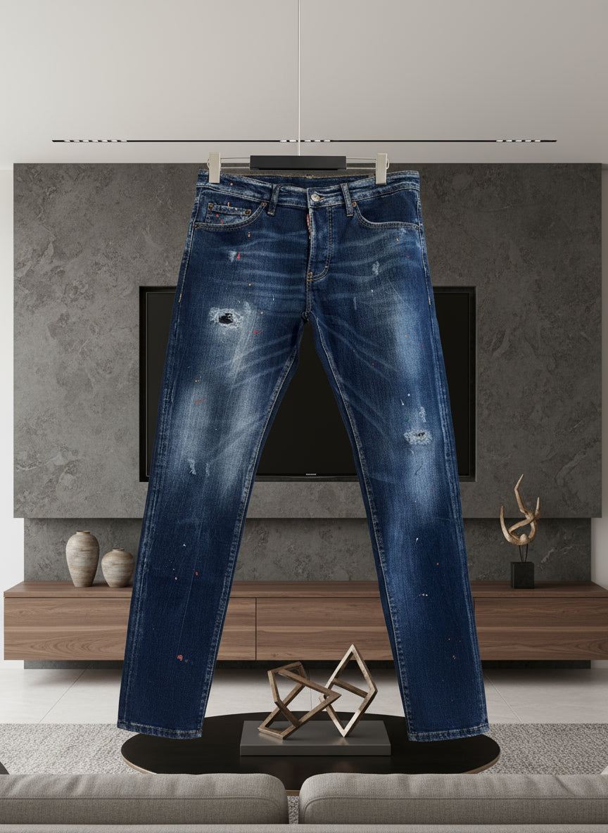 Dsquared2 jeans in black with a bleached effect