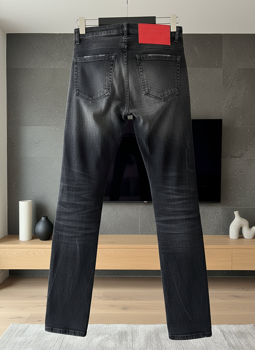 Dsquared2 jeans in black with a bleached effect