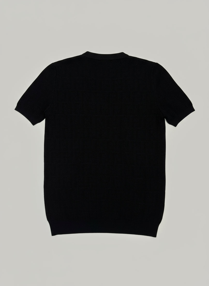 Black Knitted T-Shirt Fendi