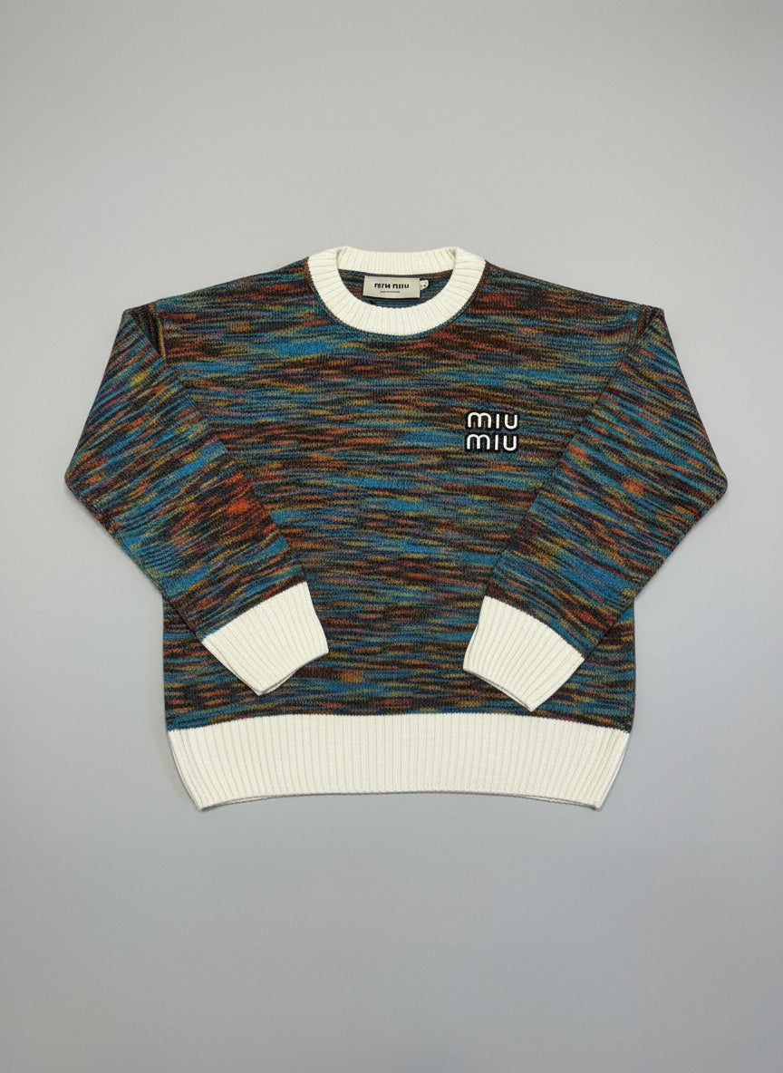 Multicolored sweater Miu Miu